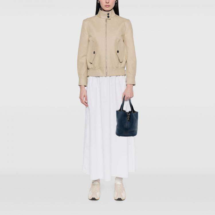 مملوكة مسبقًا Hermes Bleu de Malte Clemence Picotin Lock 22