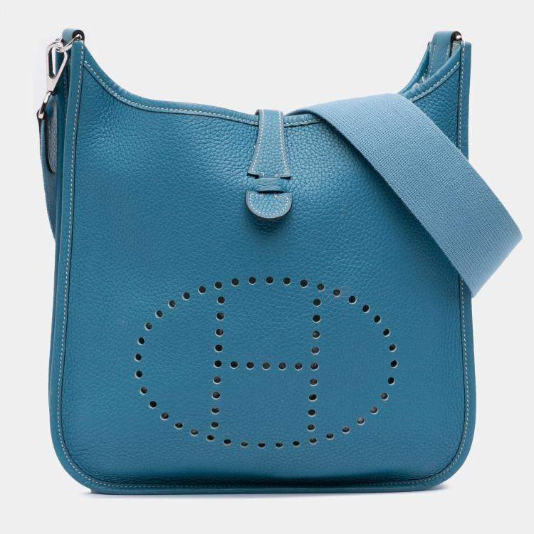 Pre Owned Hermes Blue Jean Clemence Evelyne I 29