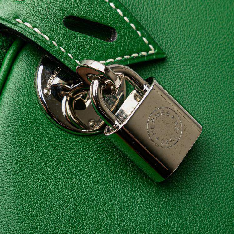 Pre Owned Hermes Green Swift Polochon 1925 30