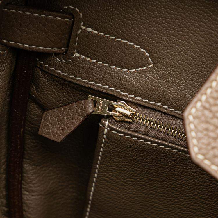 Pre Owned Hermes Ecorce Togo Birkin Retourne 30