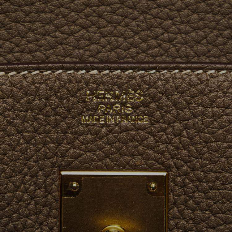 Pre Owned Hermes Ecorce Togo Birkin Retourne 30