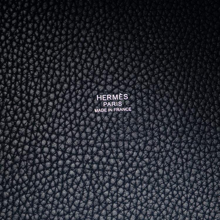 Pre Owned Hermes Blue Clemence Picotin Lock 22