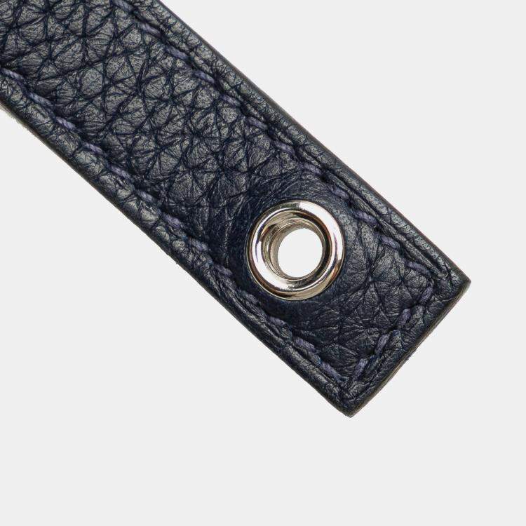 Pre Owned Hermes Blue Clemence Picotin Lock 22