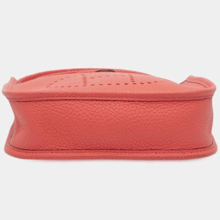 Pre Owned Hermes Rose Texas Clemence Amazone Evelyne TPM 16