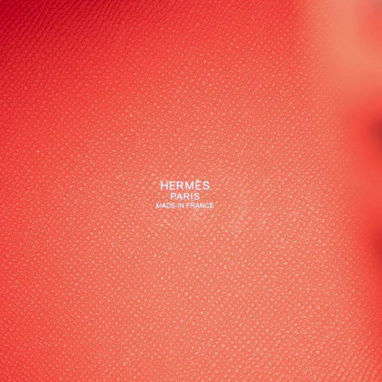 Pre Owned Hermes Rouge Epsom Tressage Picotin Lock 18