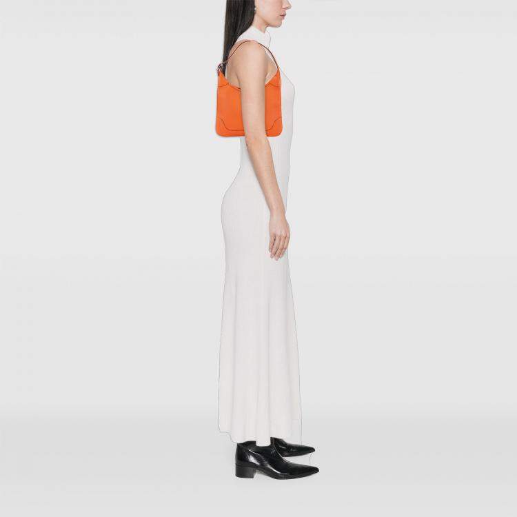 Pre Owned Hermes Trim Duo 24 Orange Clemence Bag