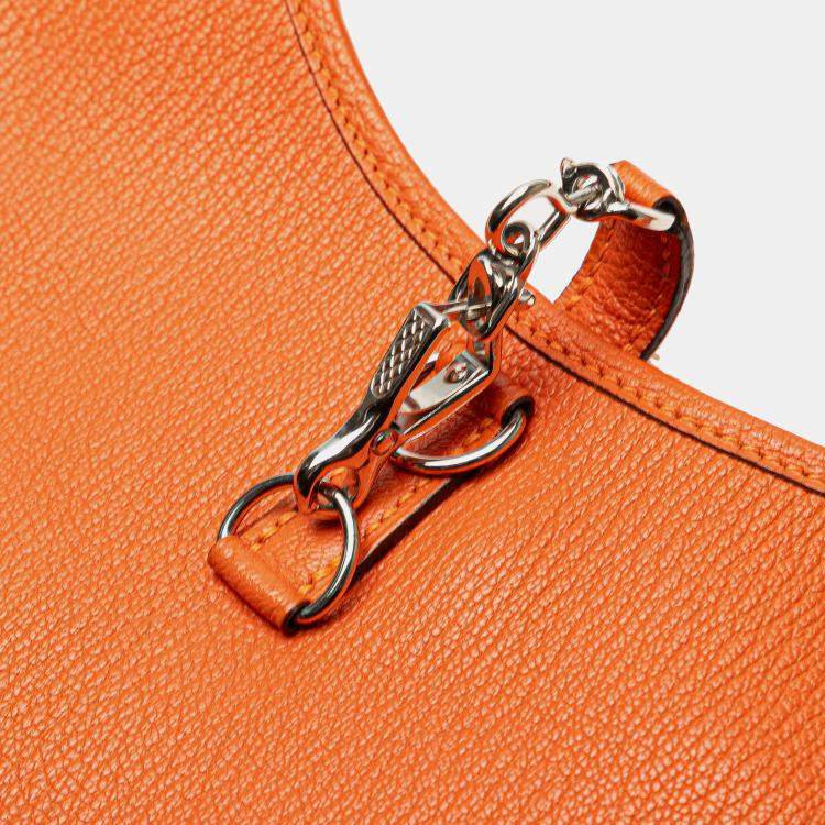 Pre Owned Hermes Trim Duo 24 Orange Clemence Bag