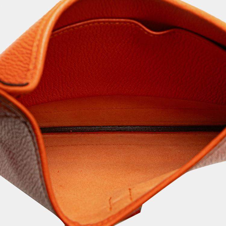 Pre Owned Hermes Trim Duo 24 Orange Clemence Bag