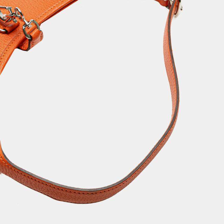 Pre Owned Hermes Trim Duo 24 Orange Clemence Bag