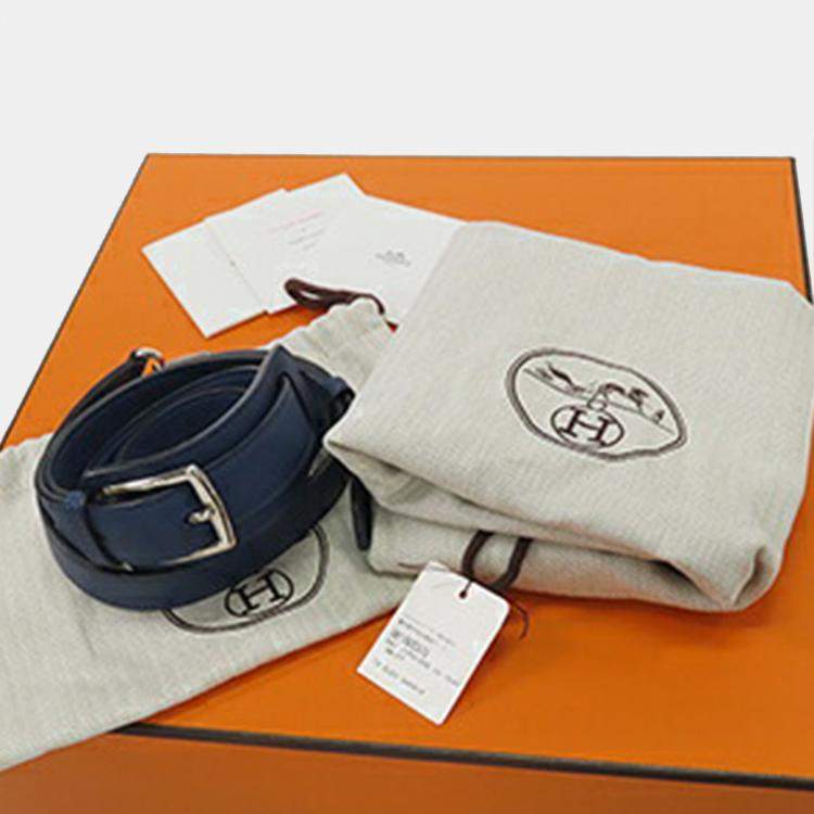 Pre Owned Hermes Blue Swift Jypsiere 28