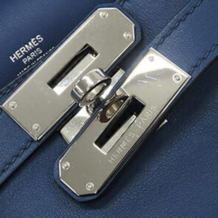 Pre Owned Hermes Blue Swift Jypsiere 28