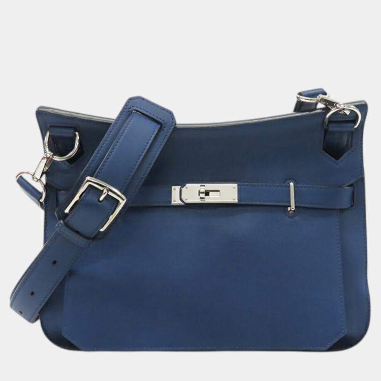 Pre Owned Hermes Blue Swift Jypsiere 28