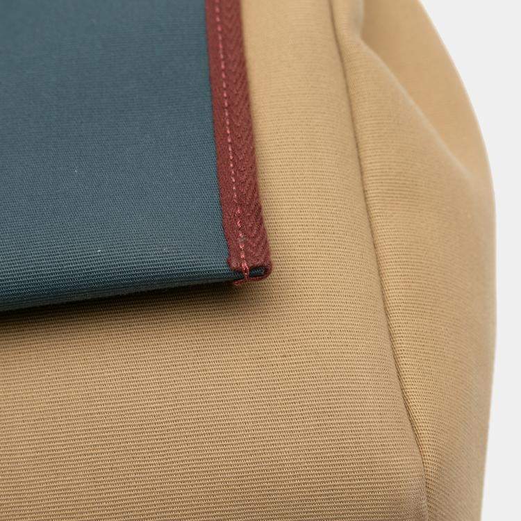 Pre Owned Hermes Brown Red Toile Officier Vache Hunter Verso Herbag Zip 31