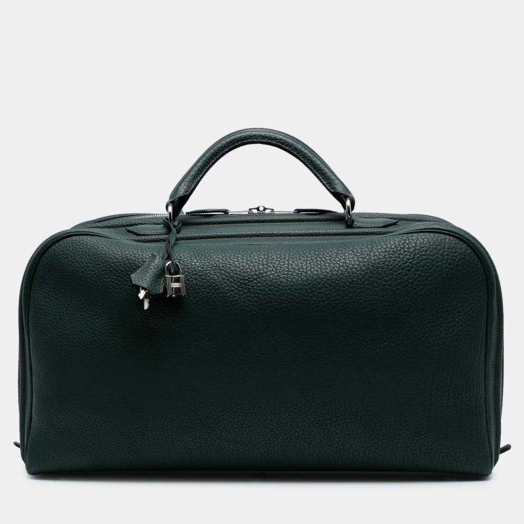 Pre Owned Hermes Vert Cypress Epsom Sac En Vie 50