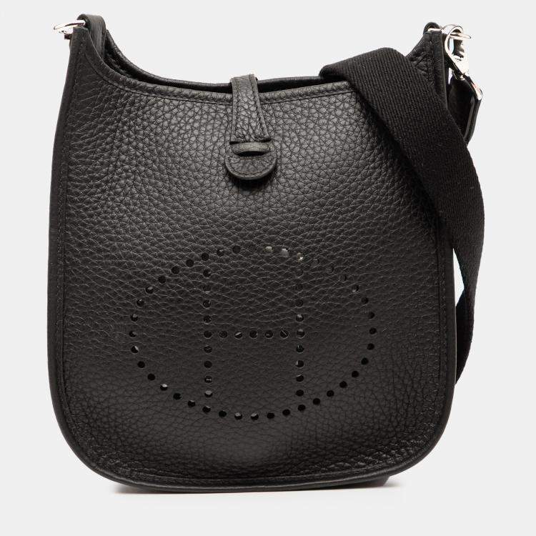 Pre Owned Hermes Noir Clemence Evelyne TPM