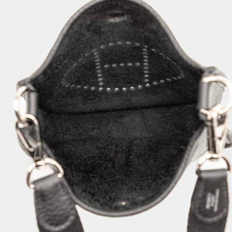 Pre Owned Hermes Noir Clemence Evelyne TPM