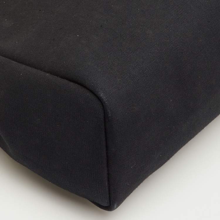 Pre Owned Hermès Black/Natural Toile Canvas and Vache Leather Herbag 31 Bag