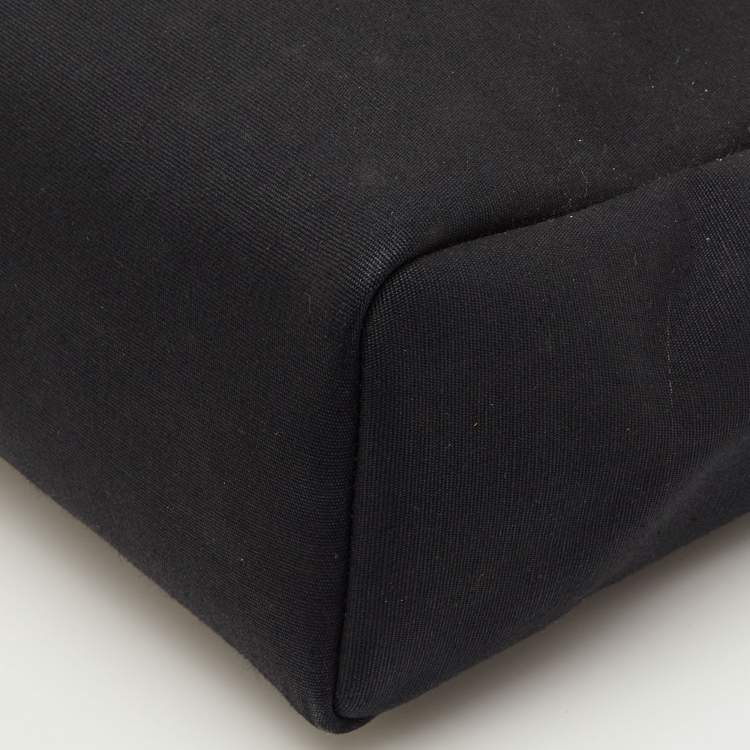 Pre Owned Hermès Black/Natural Toile Canvas and Vache Leather Herbag 31 Bag