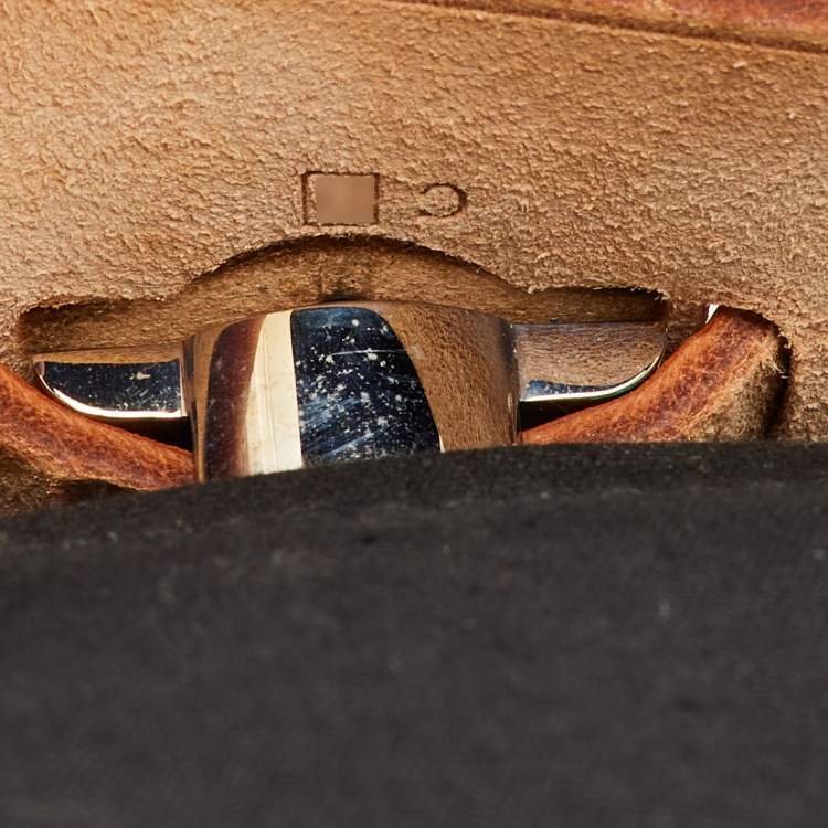 Pre Owned Hermès Black/Natural Toile Canvas and Vache Leather Herbag 31 Bag