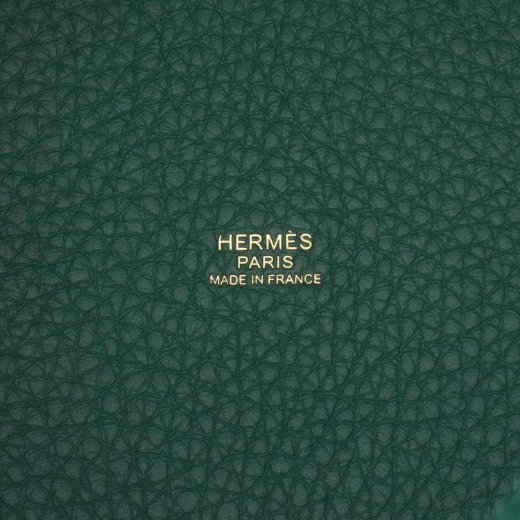 Pre Owned Hermes Green Clemence Picotin Lock 18