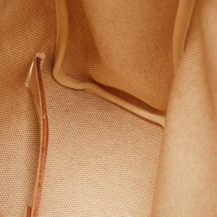 Pre Owned Hermès Ecru/Natural Toile Canvas and Vache Leather Herbag 2-in-1 Backpack