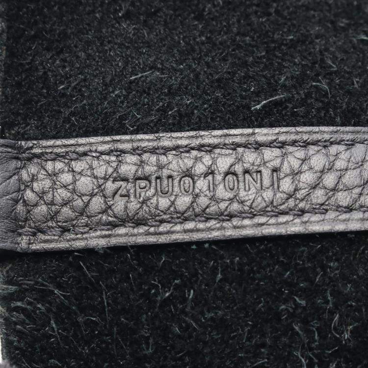 Pre Owned Hermes Picotin Lock 22 Black Taurillon Clemence Leather Tote Bag