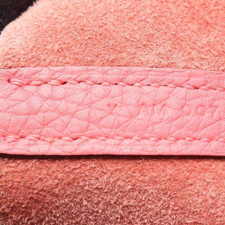Pre Owned Hermes Picotin Lock PM Rose Azalee Pink Taurillon Clemence Leather Tote Bag