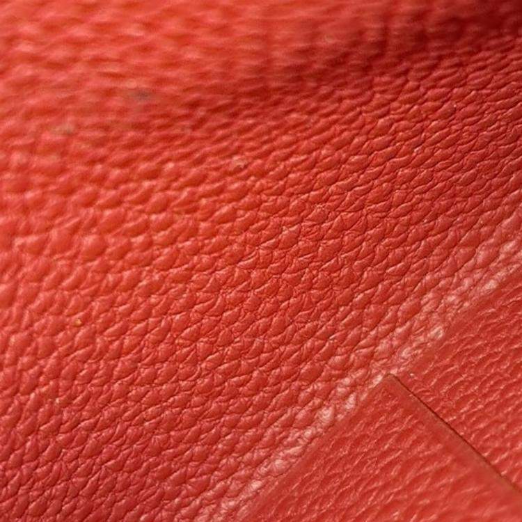 Pre Owned Hermes Red Leather Bastiat Coin Purse