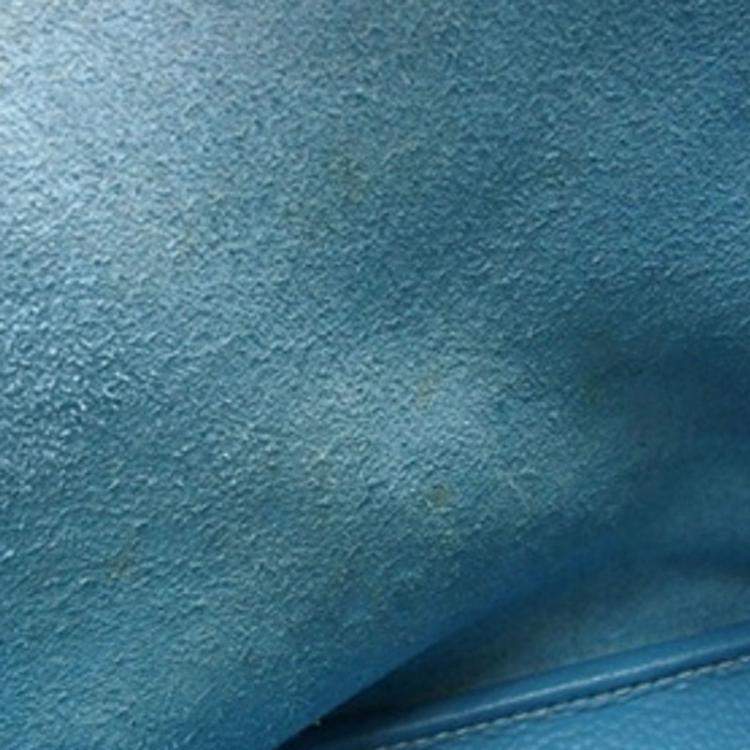 Pre Owned Hermes Blue Jean Clemence Picotin 18