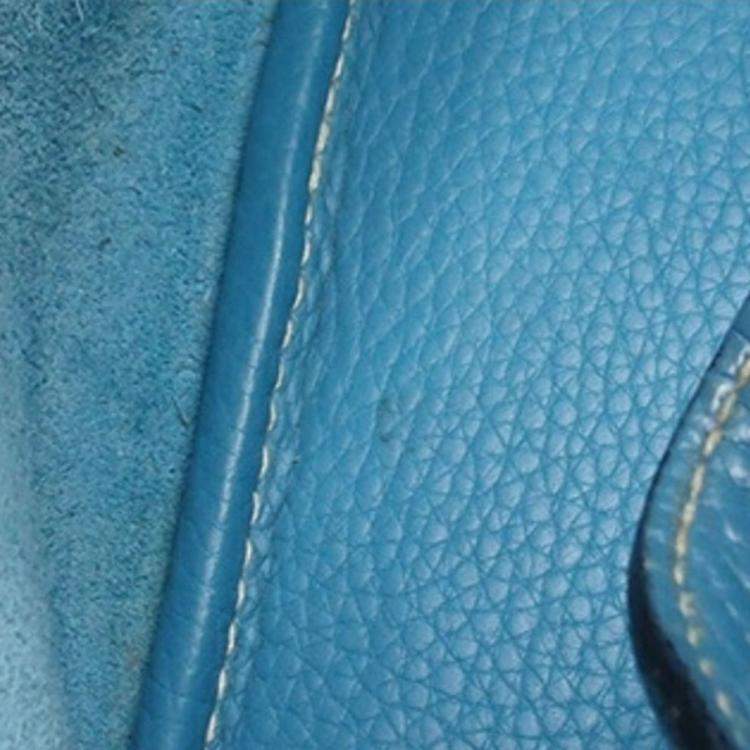 Pre Owned Hermes Blue Jean Clemence Picotin 18