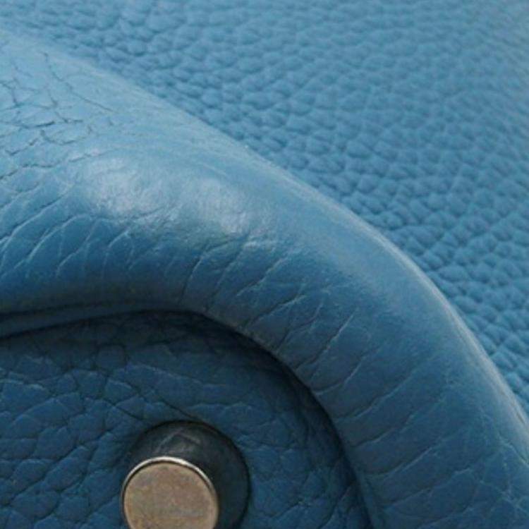 Pre Owned Hermes Blue Jean Clemence Picotin 18