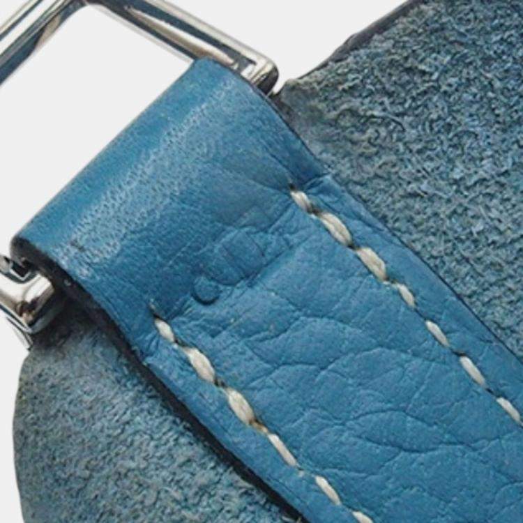 Pre Owned Hermes Blue Jean Clemence Picotin 18