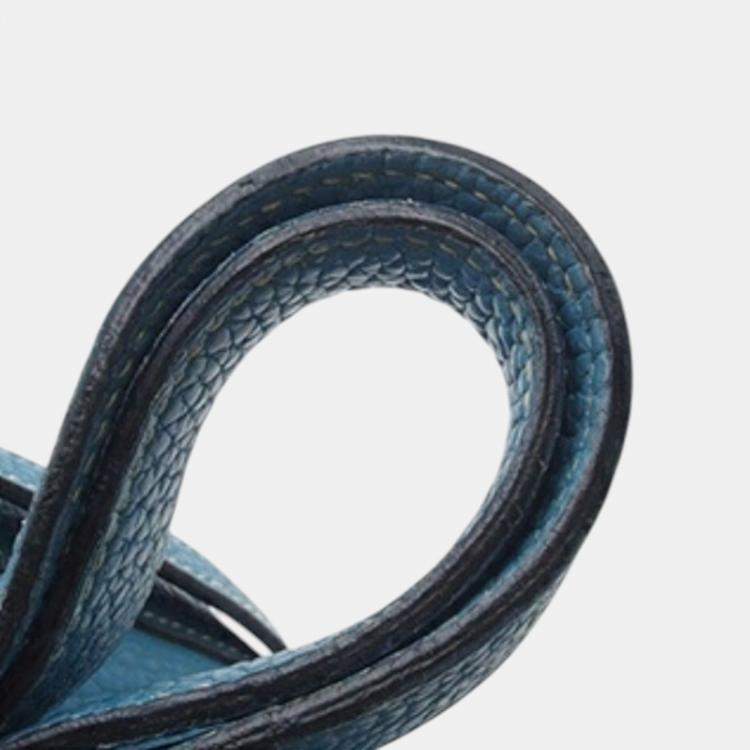 Pre Owned Hermes Blue Jean Clemence Picotin 18