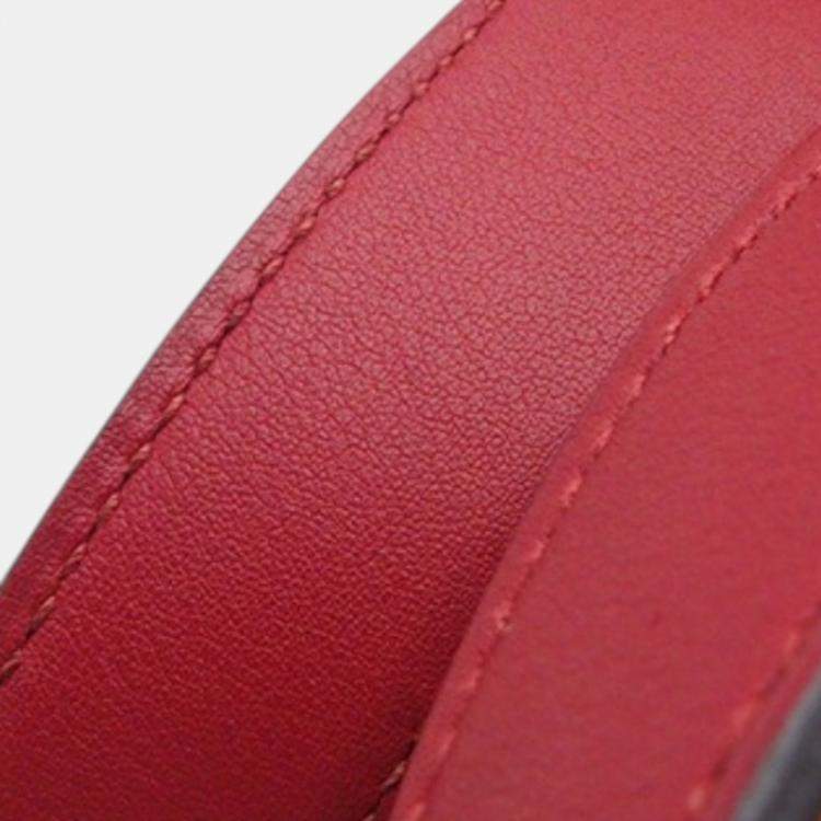 Pre Owned Hermes Orange, Rouge Grenat Bicolor Clemence and Swift Picotin Lock 18