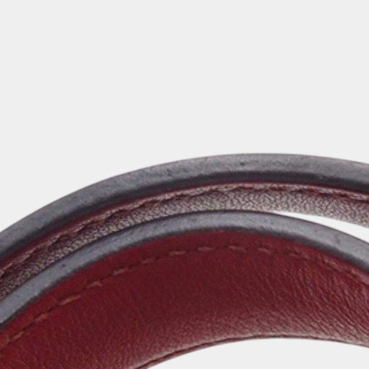 Pre Owned Hermes Orange, Rouge Grenat Bicolor Clemence and Swift Picotin Lock 18