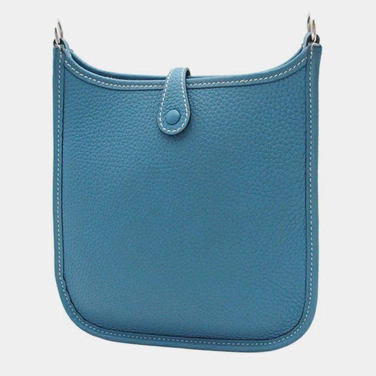 Pre Owned Hermes New Blue Jean Clemence Evelyne TPM