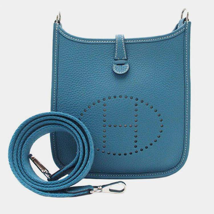 Pre Owned Hermes New Blue Jean Clemence Evelyne TPM