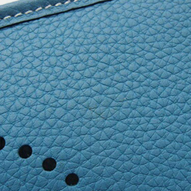 Pre Owned Hermes New Blue Jean Clemence Evelyne TPM