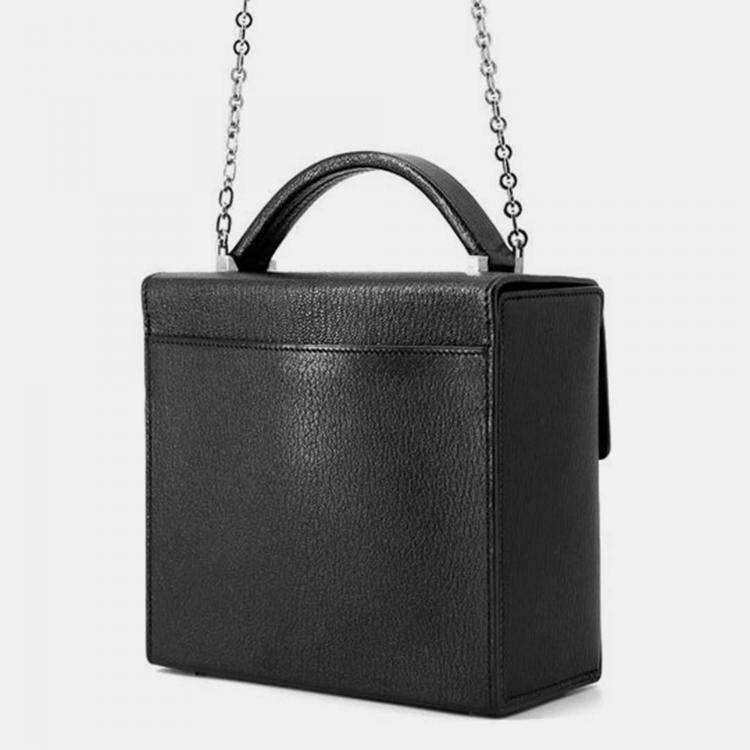 Pre Owned Hermes Cinetic 2Way Bag Black Chevre Myzore Goatskin