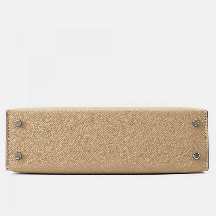 Pre Owned Hermes Mini Kelly 2 Poussiere Epsom