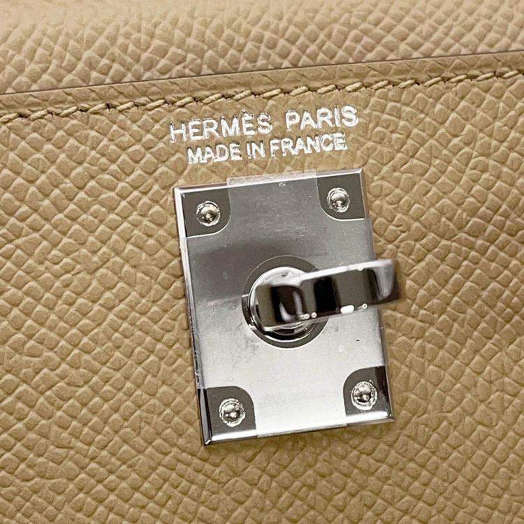 Pre Owned Hermes Mini Kelly 2 Poussiere Epsom