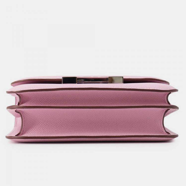 Pre Owned Hermes Constance 3 Miroir Mauve Sylvestre Epsom Size Mini