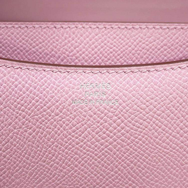Pre Owned Hermes Constance 3 Miroir Mauve Sylvestre Epsom Size Mini