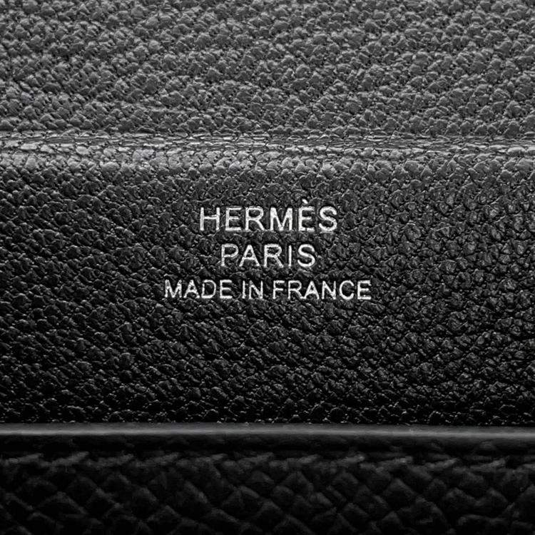 Pre Owned Hermes Kelly Multi Pocket Black Epsom Bag