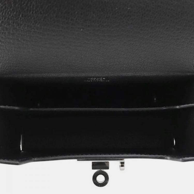Pre Owned Hermes Kelly Multi Pocket Black Epsom Bag