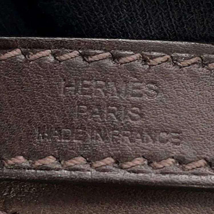 Pre Owned Hermes Dog Treat Pouch Navy Coating Canvas