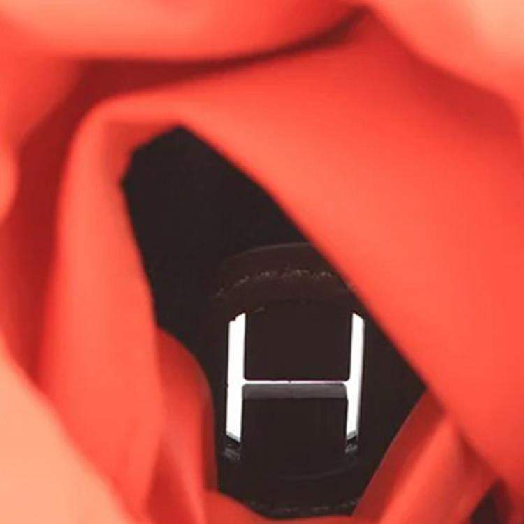 Pre Owned Hermes Dog Treat Pouch Navy Coating Canvas