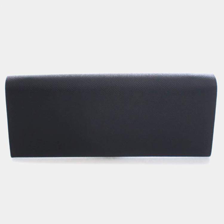 Pre Owned Hermes Noir Epsom Maillon To Go Wallet