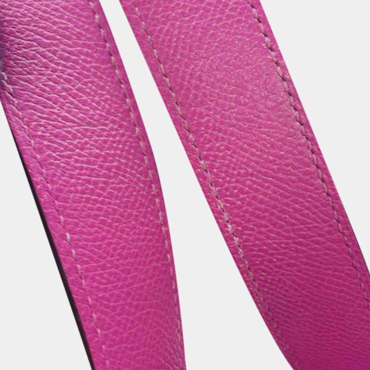 Pre Owned Hermes Magnolia, Bleu Saphir, and Craie Epsom Tressage Picotin Lock 22