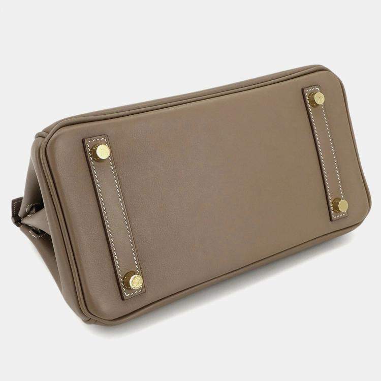 مملوكة مسبقًا Hermes Birkin 25 Swift Etoupe Handbag